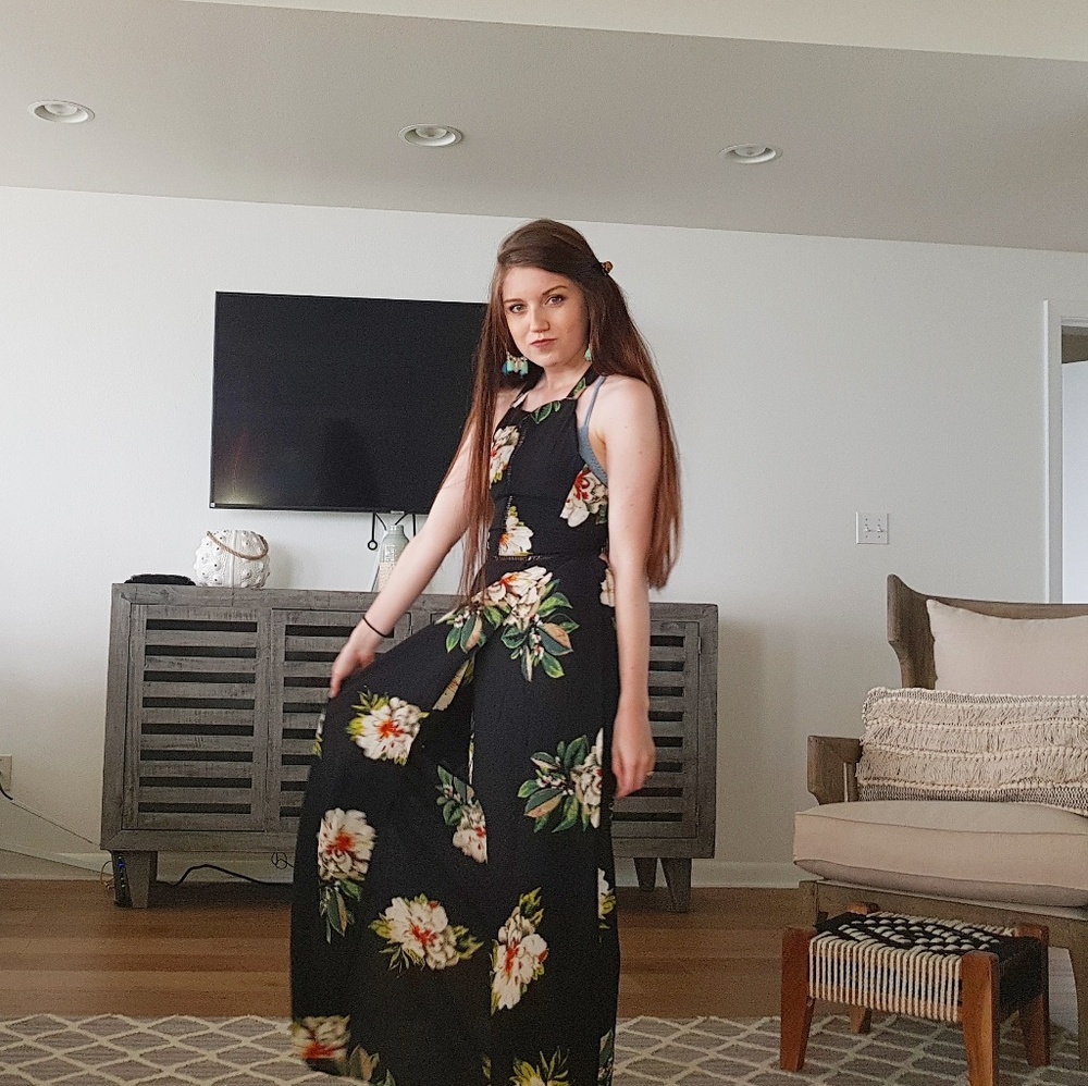 Beach flowy floral dress